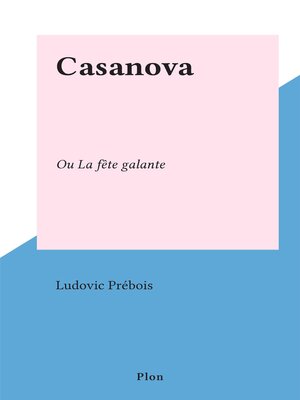 cover image of Casanova